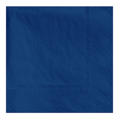 Hoffmaster 9.5 Inch X 9.5 Inch 2 Ply 1/4 Fold Navy Beverage Napkin, 4 x 250 each Case - Plates Bowls