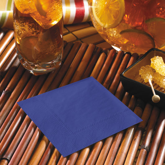 Hoffmaster 9.5 Inch X 9.5 Inch 2 Ply 1/4 Fold Navy Beverage Napkin, 4 x 250 each Case - DOT product image 3