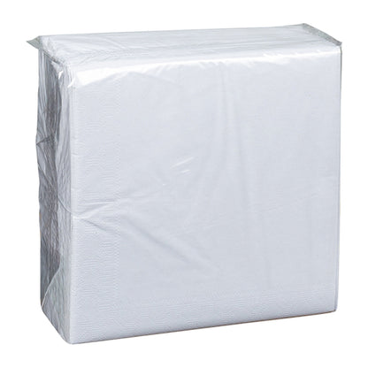 Hoffmaster 17 Inch X 17 Inch 3 Ply 1/4 Fold Paper White Dinner Napkin, 20 x 100 each Case - Plates Bowls