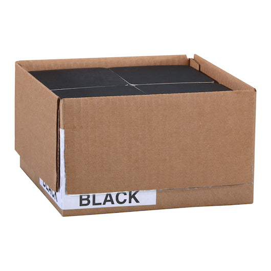Hoffmaster 4 Inch Pulpboard Light Weight Black Square Coaster, 1 x 500 each Case - DOT product image 2