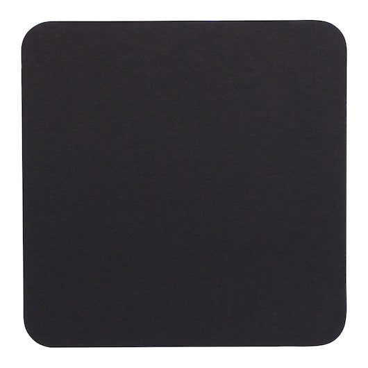 Hoffmaster 4 Inch Pulpboard Light Weight Black Square Coaster, 1 x 500 each Case - DOT product image 3