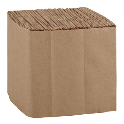 Hoffmaster 10 Inch X 10 Inch 1 ply 100% Recycled Kraft Beverage Napkin, 4 x 250 each Case - Plates Bowls