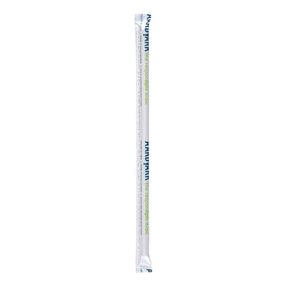 Aardvark Paper Straw; Black Jumbo Wrapped 7.75", 8 x 400 each Case - DOT product image 2