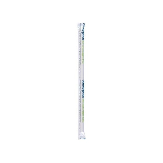 Aardvark Paper Straw; Black Jumbo Wrapped 7.75", 8 x 400 each Case - DOT product image 5