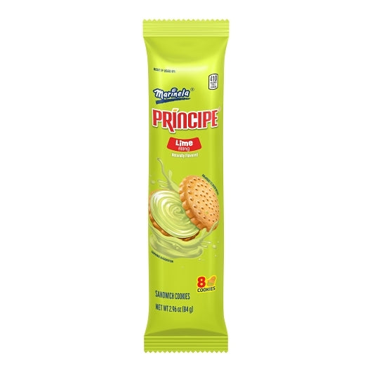 Bimbo Bakehouse Marinela Principe Lime Filled Sandwich Cookies, 1 x 96 ct Case - Bakery & Desserts