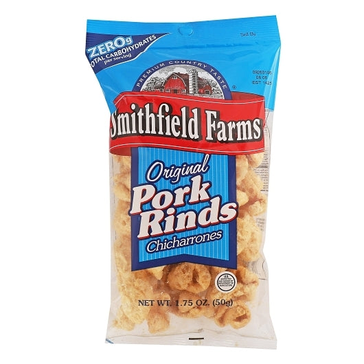 Smithfield Farms Original Pork Rinds, 24 x 1.75 oz Case - Meat Snacks - image 2