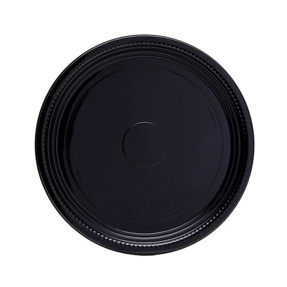 WNA Comet 12" Thermo Round Black Tray, 1 x 25 each Case - GS1 product shown out of package