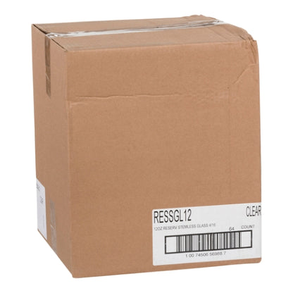 Reserv STEMLESS GLASS 12 Oz, 4 x 16 each Case - GS1 closed shipping case image