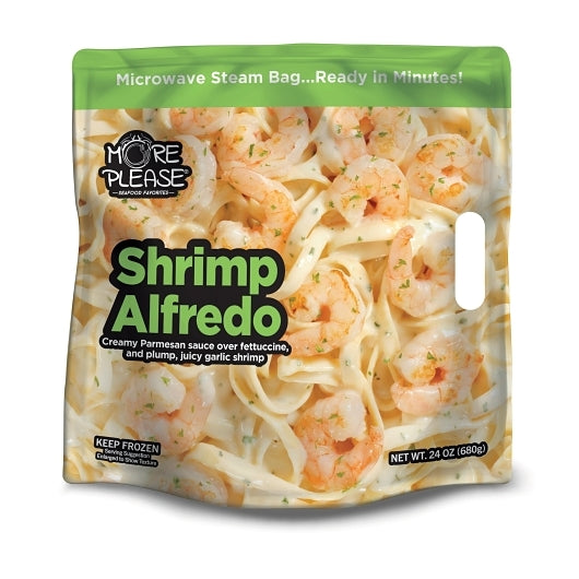 More Please Shrimp Alfredo, 6 x 1.5 lb Case - Frozen Meat & Seafood