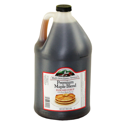 B and G 15% Premium Blend Syrup Bulk, 4 x 128 oz Case - Condiments & Sauces