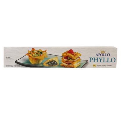 Apollo 12 Inch X 17 Inch #4 Fillo Dough, 12 x 1 lb Case - Bakery & Desserts
