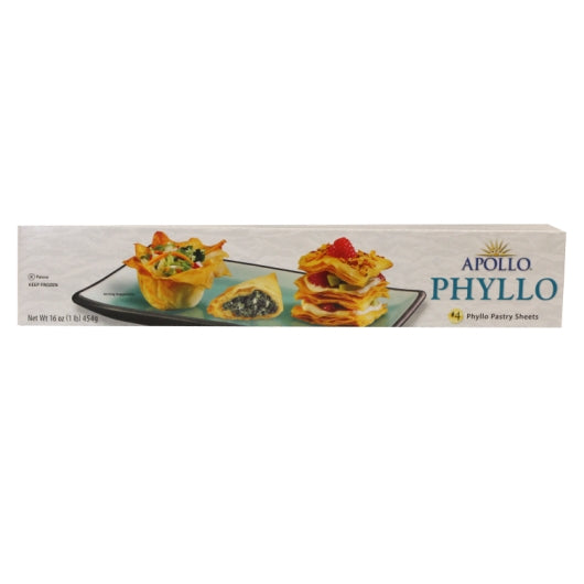 Apollo 12 Inch X 17 Inch #4 Fillo Dough, 12 x 1 lb Case - Bakery & Desserts