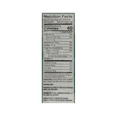 Mrs. Cubbison's PARMESAN CHEESE CRISP BAGS, 9 x 1.98 oz Case - DOT product image 2