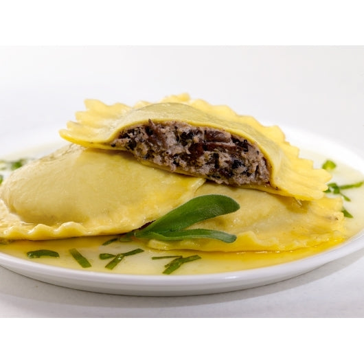 Seviroli Portobello Mushroom Hexagon Portabella Mushrooms Ravioli, 2 x 2.5 lb Case - Prepared Foods
