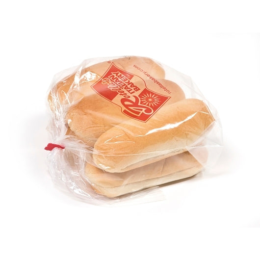 Rotellas Sliced White 5 Inch Sliced White Bread Hoagie Rolls, 9 x 6 ct Case - Breads, Rolls & Buns