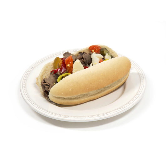Rotellas White Sliced 6.5 Inch Split Top Hoagie Rolls, 9 x 6 ct Case - DOT product image 4