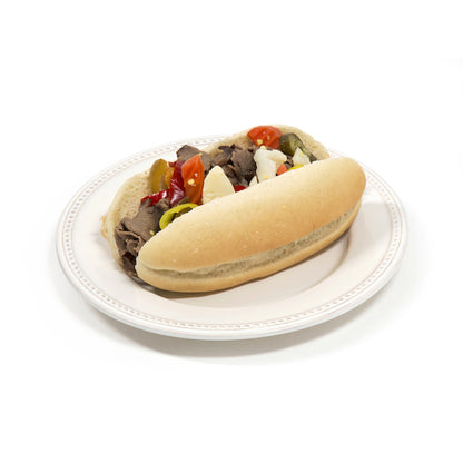 Rotellas White Sliced 6.5 Inch Split Top Hoagie Rolls, 9 x 6 ct Case - DOT product image 4