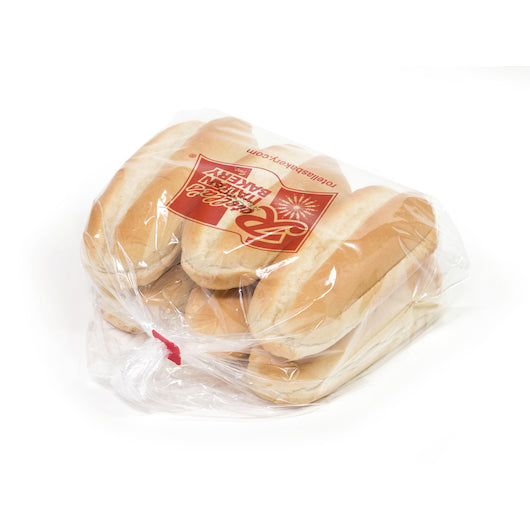 Rotellas White Sliced 6.5 Inch Split Top Hoagie Rolls, 9 x 6 ct Case - Breads, Rolls & Buns