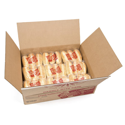 Rotellas White Sliced 6.5 Inch Split Top Hoagie Rolls, 9 x 6 ct Case - DOT product image 5