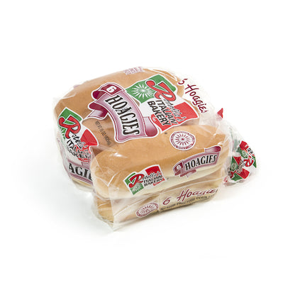 Rotella's Sliced White 6 Inch Solid White Hoagie Bread, 6 x 6 ct Case - Breads, Rolls & Buns