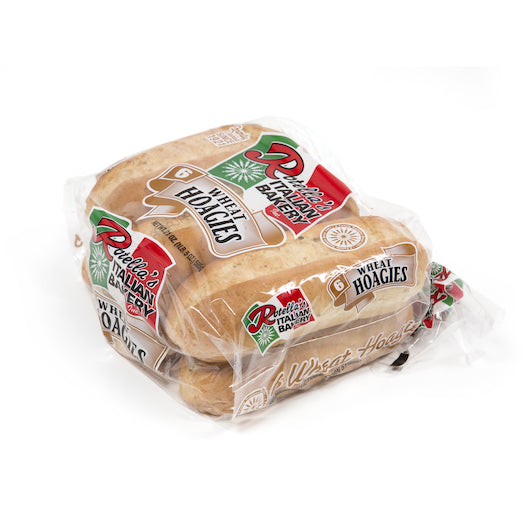 Rotellas Split Top 6 Inch Sliced Wheat Hoagie Bread, 6 x 6 ct Case - Breads, Rolls & Buns