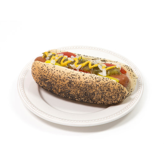 Rotellas Poppy Hinged & Sliced Poppy Seed Hot Dog Buns, 9 x 6 ct Case - DOT product image 4