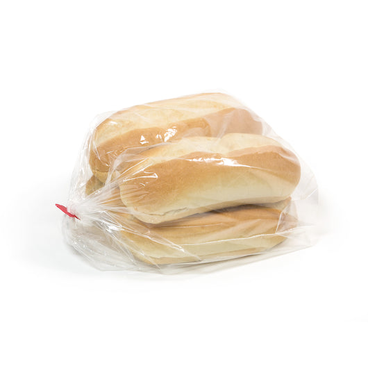 Rotellas Large Split Large Hinged Hoagie Bread, 16 x 4 ct Case - Breads, Rolls & Buns