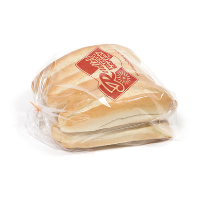 Rotellas Large Split 8 Inch Split Top Hoagie Bread, 6 x 6 ct Case - Breads, Rolls & Buns