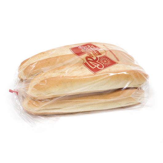Rotellas Frozen White 12 Inch White Sub Rolls, 6 x 4 ct Case - Breads, Rolls & Buns