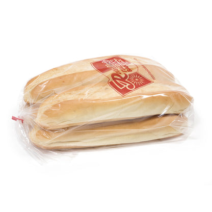 Rotellas Frozen White 12 Inch White Sub Rolls, 6 x 4 ct Case - Breads, Rolls & Buns
