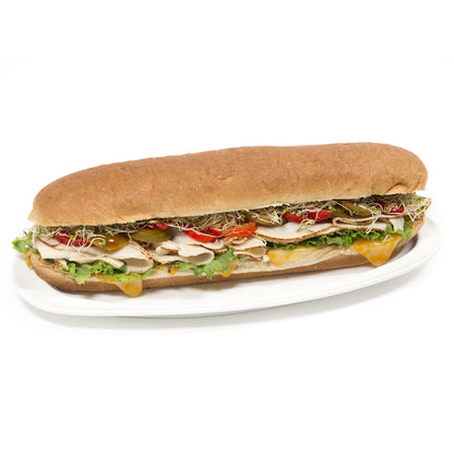Rotellas Wheat Solid 11 Inch Wheat Sub Rolls, 6 x 4 ct Case - DOT product image 4