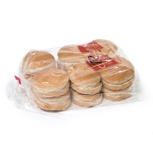 Rotellas Wheat Small Wheat Hamburger Bun, 5 x 12 ct Case - Breads, Rolls & Buns