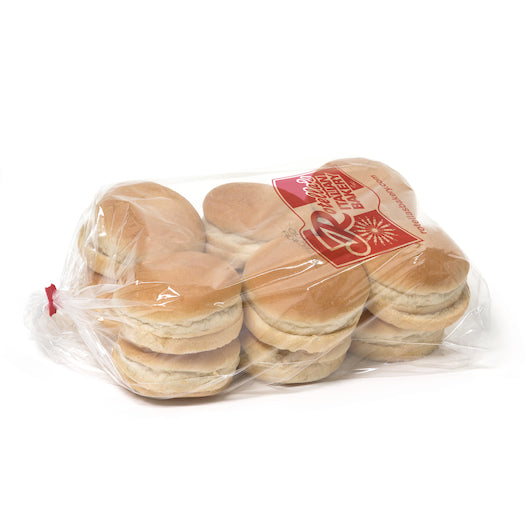 Rotellas White Small Hamburger Bun, 5 x 12 ct Case - Breads, Rolls & Buns