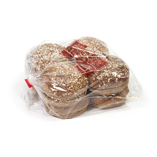 Rotellas Dark Wheat Oat Topped Hamburger Bun, 12 x 8 ct Case - Breads, Rolls & Buns