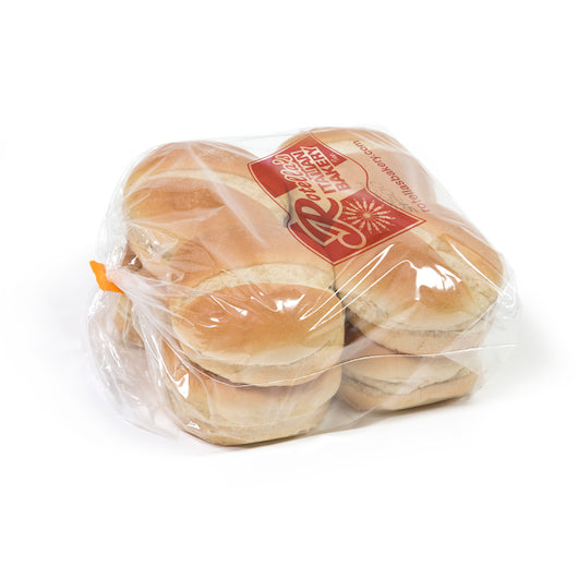 Rotellas Split Top Sour Hamburger Bun, 6 x 8 ct Case - Breads, Rolls & Buns