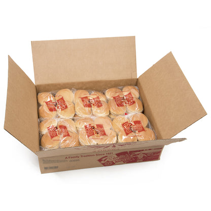Rotellas Sliced Through 4 Inch Gourmet Hamburger Bun, 6 x 8 ct Case - DOT product image 4