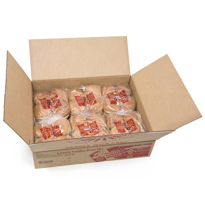Rotellas Wheat Hamburger 4 Inch Wheat Hamburger Bun, 6 x 8 ct Case - DOT product image 5