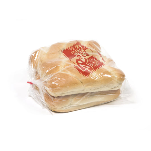 Rotellas Frozen Solid 8 Inch Solid Sour Hoagie Bread, 6 x 6 ct Case - Breads, Rolls & Buns