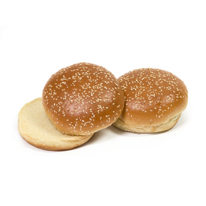 Rotellas Seeded Brioche 4 Inch Sliced Seeded Brioche Bun, 4 x 12 ct Case - Breads, Rolls & Buns