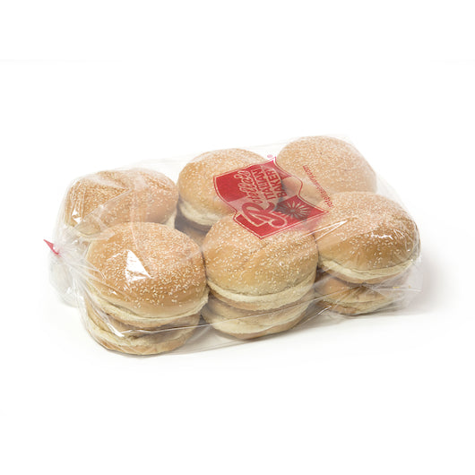 Rotella's Italian Bakery 5 Inch Seeded Hamburger BUN, 3 x 12 ct Case - Breads, Rolls & Buns