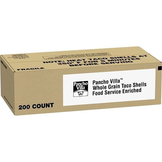 Pancho Villa Taco Shells, 1 x 200 x 0.389 oz Case - Breads, Rolls & Buns