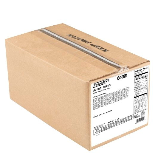 Conagra Fernandos Fiesta Mini Beef & Bean Burritos, 2 x 80 each Case - DOT product image 6