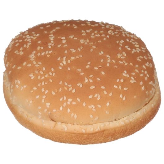 European Bakers 5 Inch Sliced Sesame Hamburger Bun, 8 x 28 oz Case - DOT product image 2