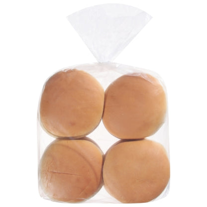 European Bakers 5 Inch Jumbo Sliced Hamburger Bun, 8 x 28 oz Case - Breads, Rolls & Buns