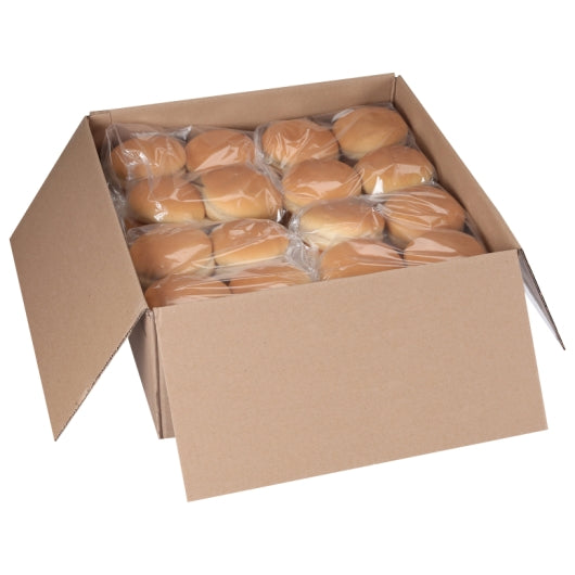 European Bakers 5 Inch Jumbo Sliced Hamburger Bun, 8 x 28 oz Case - DOT product image 3