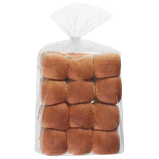 European Bakers 2.5 Inch Square Sliced Slider Rolls, 8 x 25 oz Case - Breads, Rolls & Buns