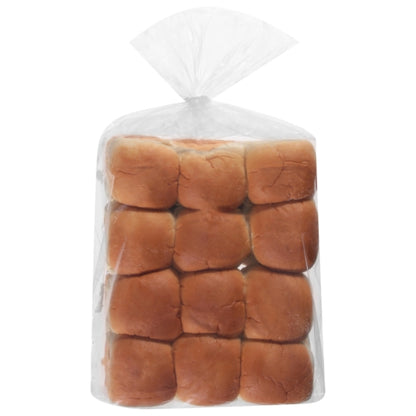 European Bakers 2.5 Inch Square Sliced Slider Rolls, 8 x 25 oz Case - Breads, Rolls & Buns