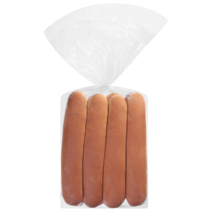 European Bakers Sliced Foot Long Hot Dog Bun, 8 x 8 x 20 oz Case - Breads, Rolls & Buns