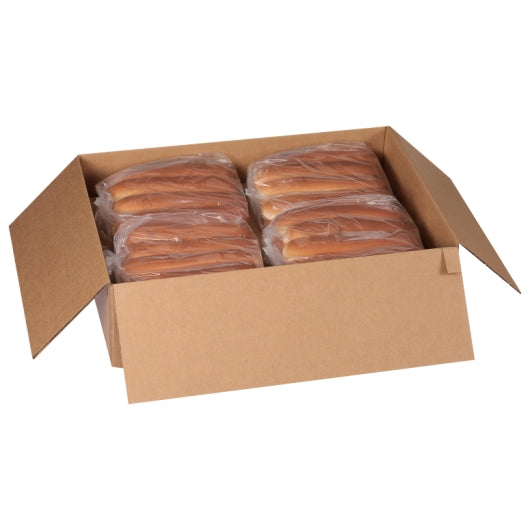 European Bakers Sliced Foot Long Hot Dog Bun, 8 x 8 x 20 oz Case - DOT product image 3