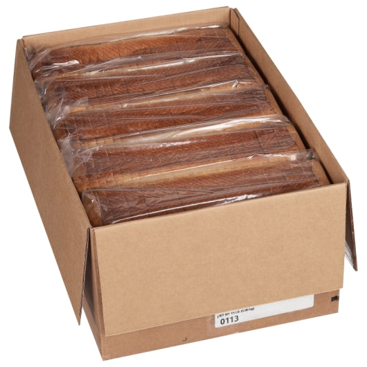 European Bakers Frozen Sliced Pullman Wheat Bread Loaf, 28 Slices per Loaf, 10 x 24 oz Case - DOT product image 3